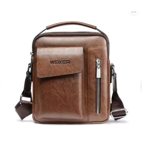 Crossbody Messenger Bag - Brown
