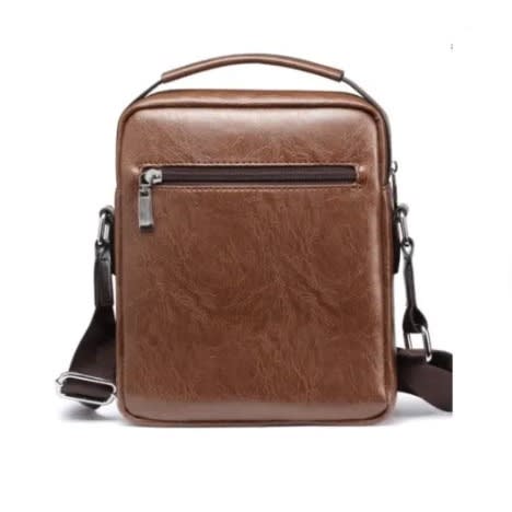 Crossbody Messenger Bag - Brown