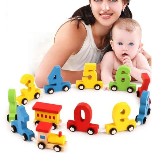 Number Wooden Educational Train Toy