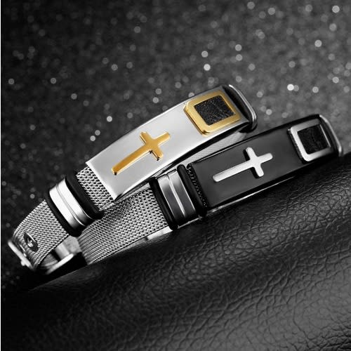 Men Stainless Bracelets- 2 Pieces