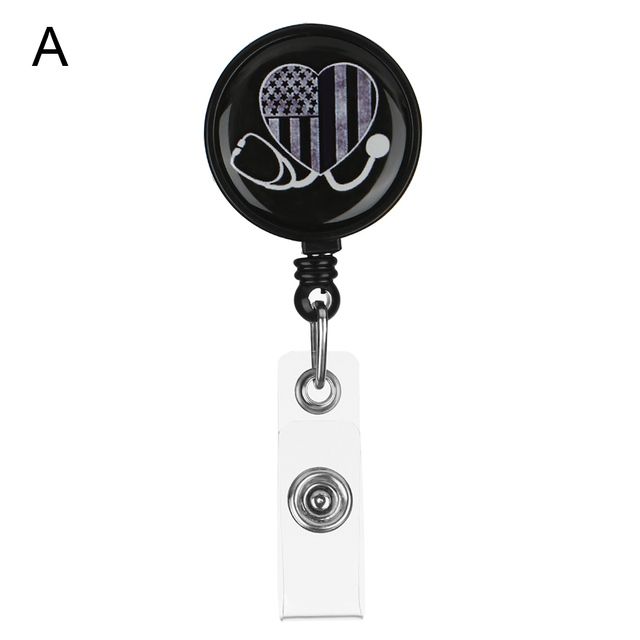 1pc Retractable Nurse Badge Reel Nursing Name Badg