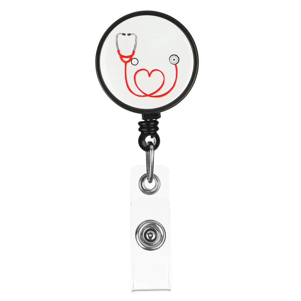 1pc Retractable Nurse Badge Reel Nursing Name Badg