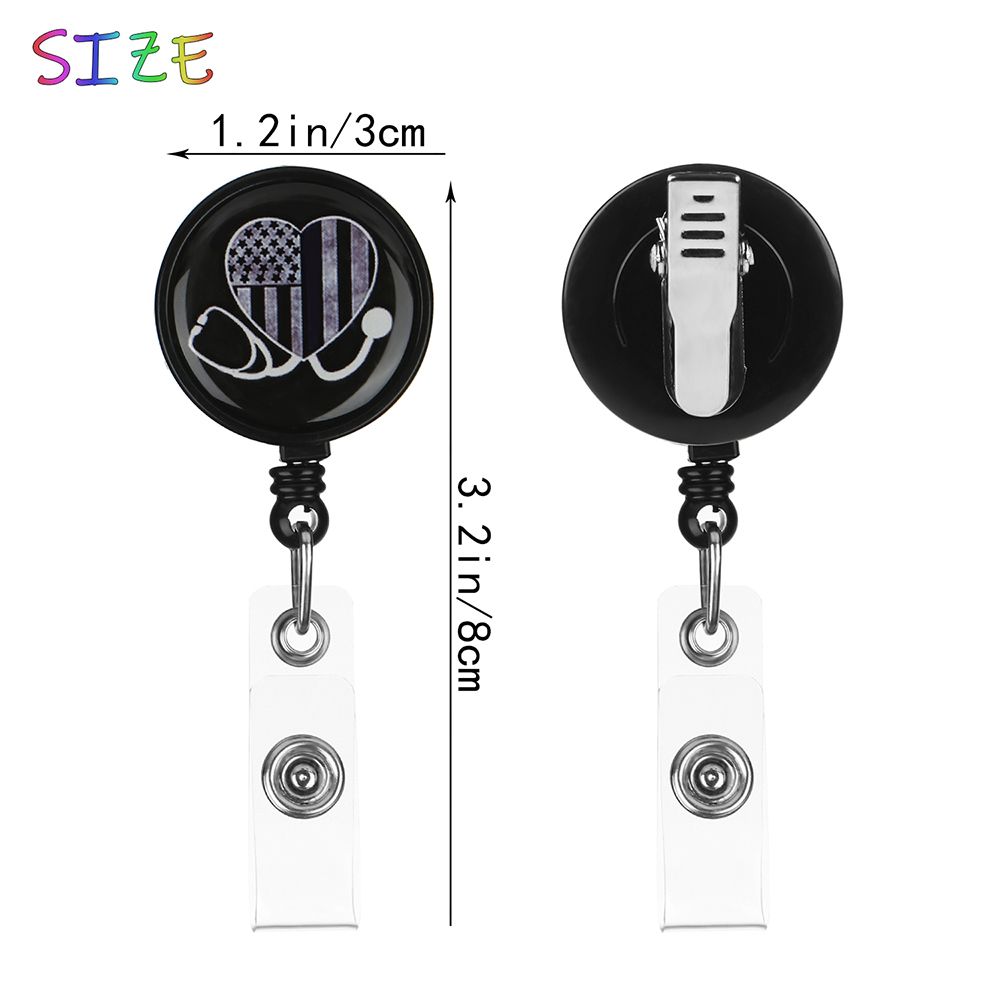 1pc Retractable Nurse Badge Reel Nursing Name Badg