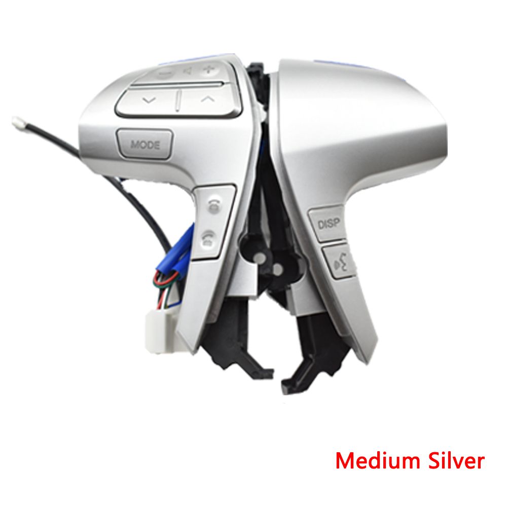 (Medium Silver)For TOYOTA HILUX VIGO COROLLA CAMRY HIGHDER INNOVA Auto Steering Wheel Audio Control