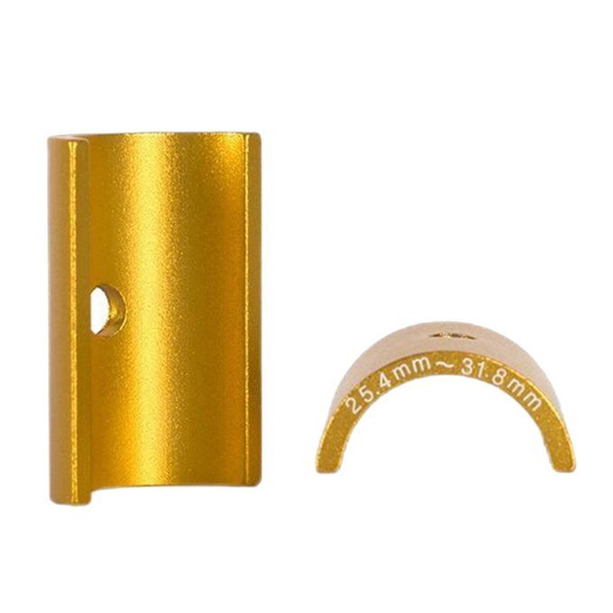 Bike Stem 25.4 To 31.8mm Shim Handlebar Adapter Spacer - 1 Pair Golden