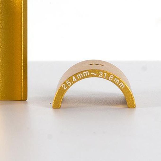Bike Stem 25.4 To 31.8mm Shim Handlebar Adapter Spacer - 1 Pair Golden