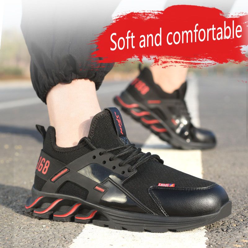 Steel Head Men's Outdoor Breathable Work Shoes Safety Shoes
