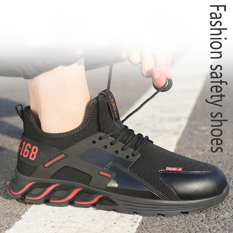 Steel Head Men's Outdoor Breathable Work Shoes Safety Shoes