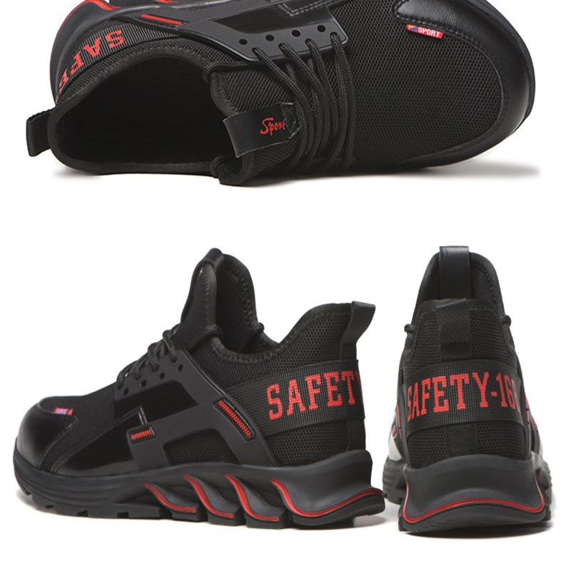 Steel Head Men's Outdoor Breathable Work Shoes Safety Shoes