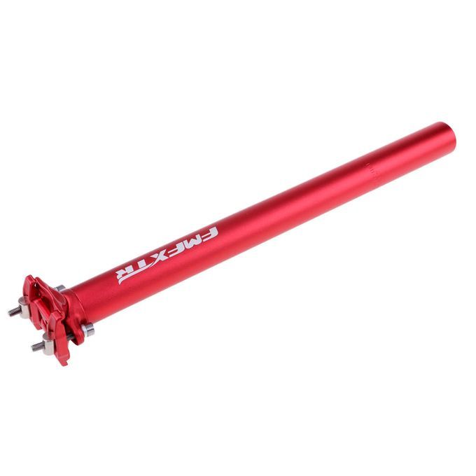 Red Adjustable Seatpost Bicycle Seat Paddle Post Bikes Red 31.6x400mm