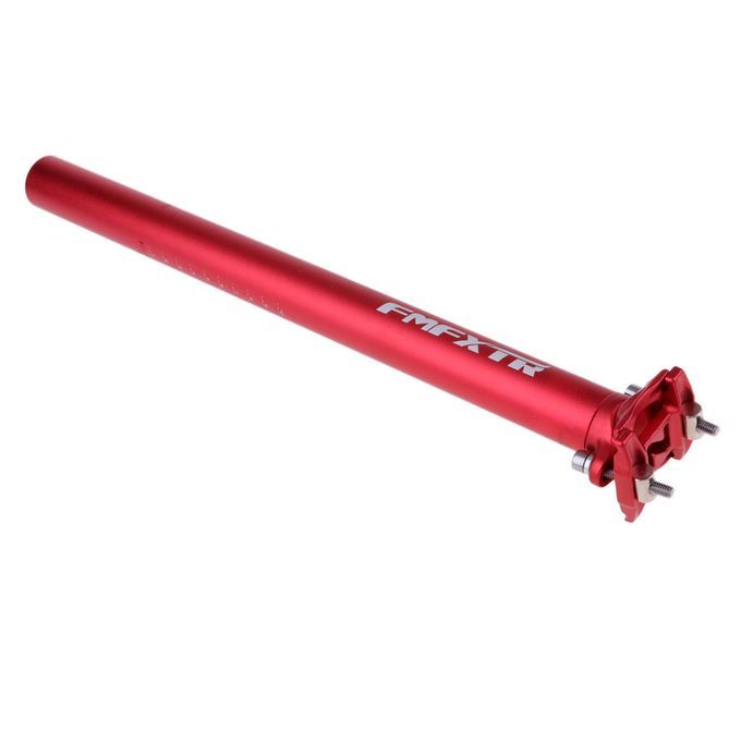 Red Adjustable Seatpost Bicycle Seat Paddle Post Bikes Red 31.6x400mm