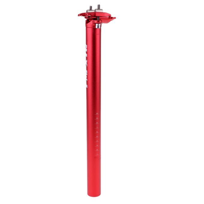 Red Adjustable Seatpost Bicycle Seat Paddle Post Bikes Red 31.6x400mm