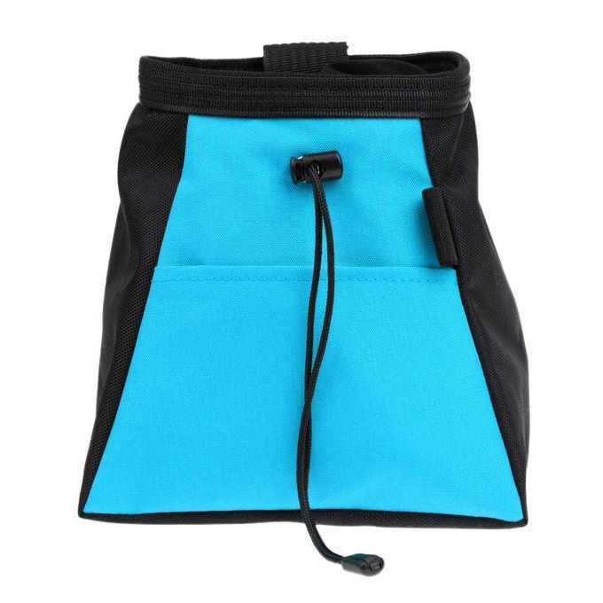 Outdoor Portable Chalk Bag Storage Bag Climbing Bouldering Gym Blue