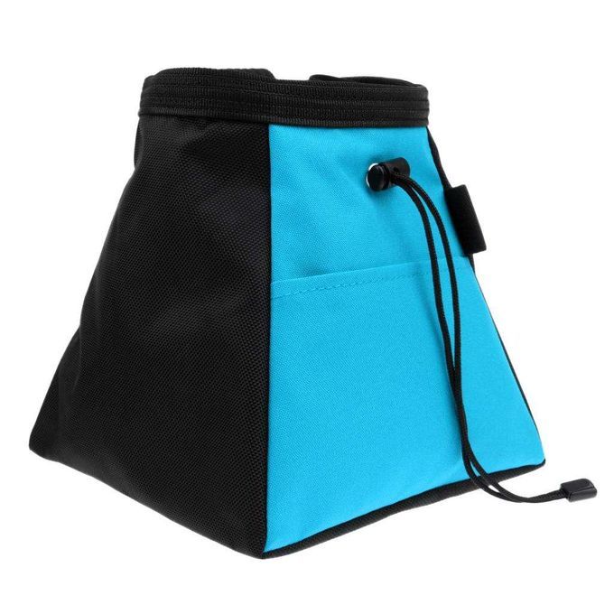 Outdoor Portable Chalk Bag Storage Bag Climbing Bouldering Gym Blue