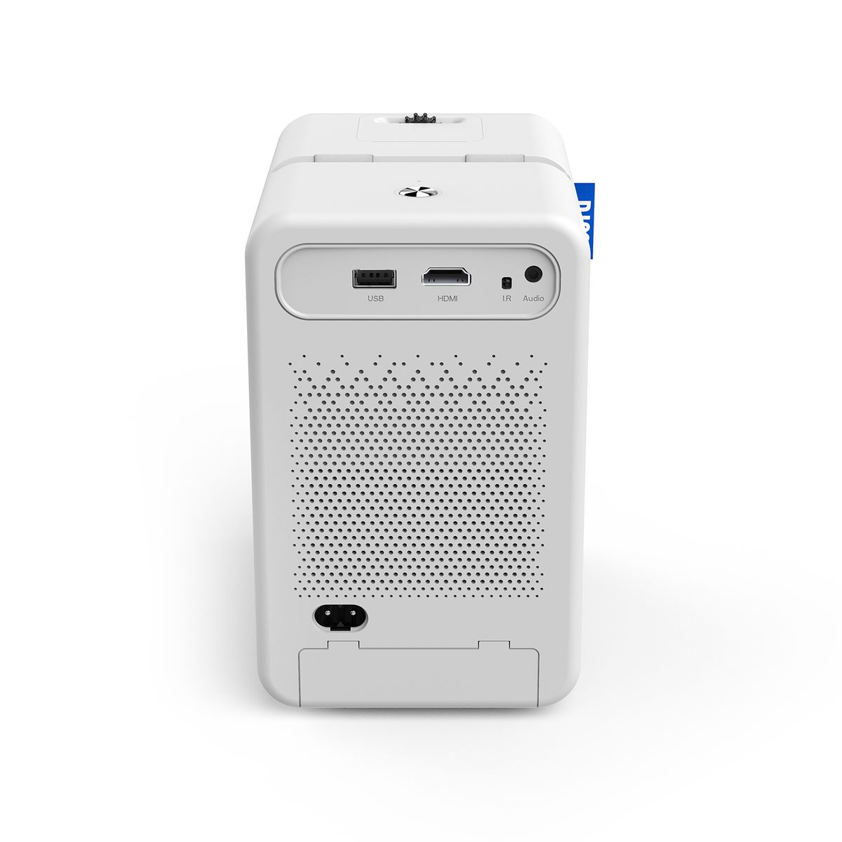 D100 180 ANSI Lumens Mini LED+LCD Smartphone Wireless Screen Mirroring Projector, Plug Type:US Plug(White)