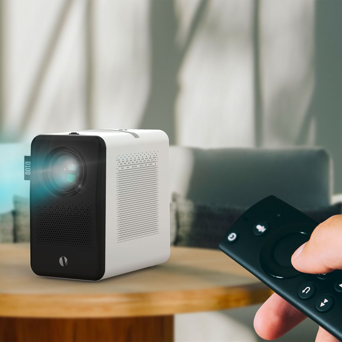 D100 180 ANSI Lumens Mini LED+LCD Smartphone Wireless Screen Mirroring Projector, Plug Type:US Plug(White)