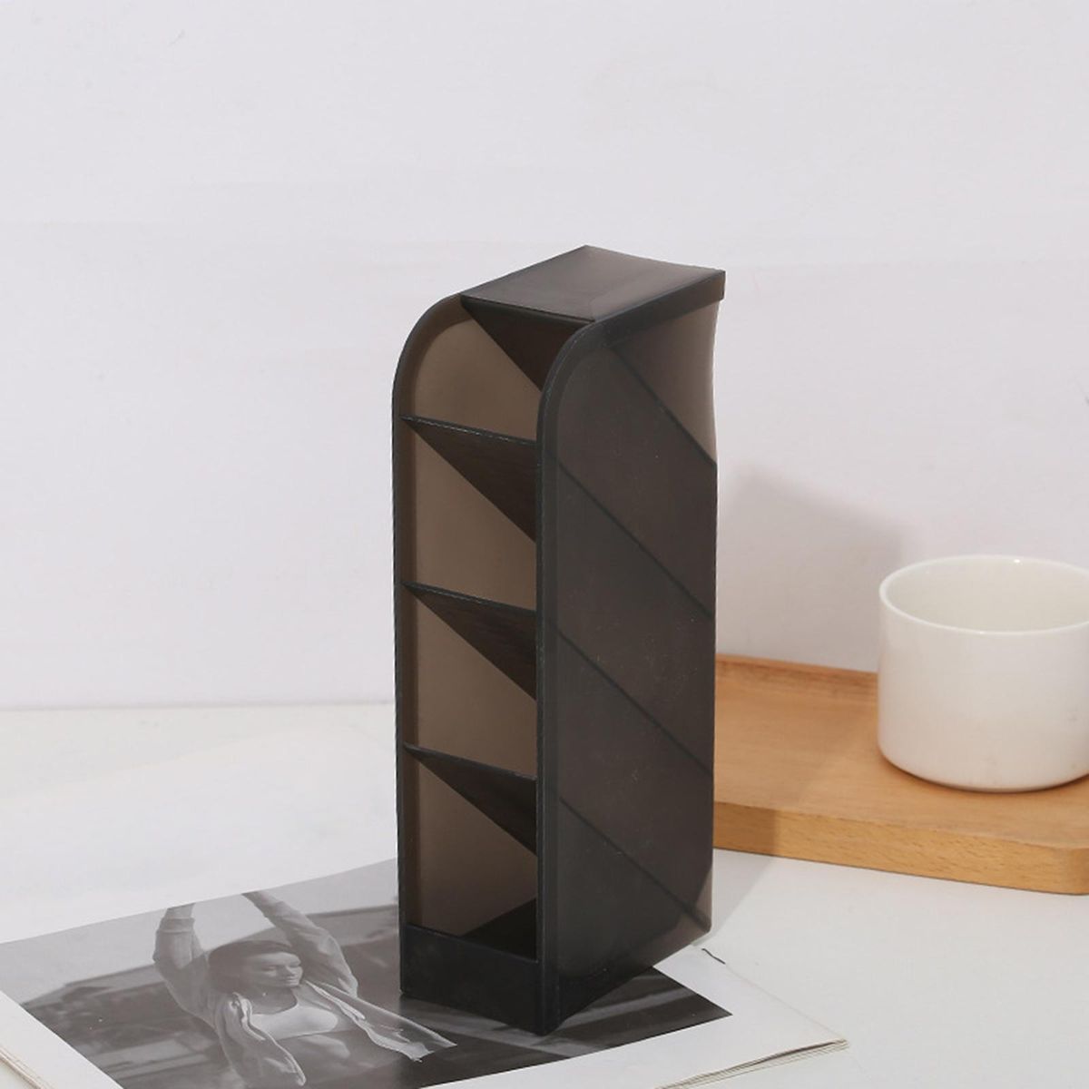 3Pcs Desk Shelf Organizer Pencil Pen Marker Holder For