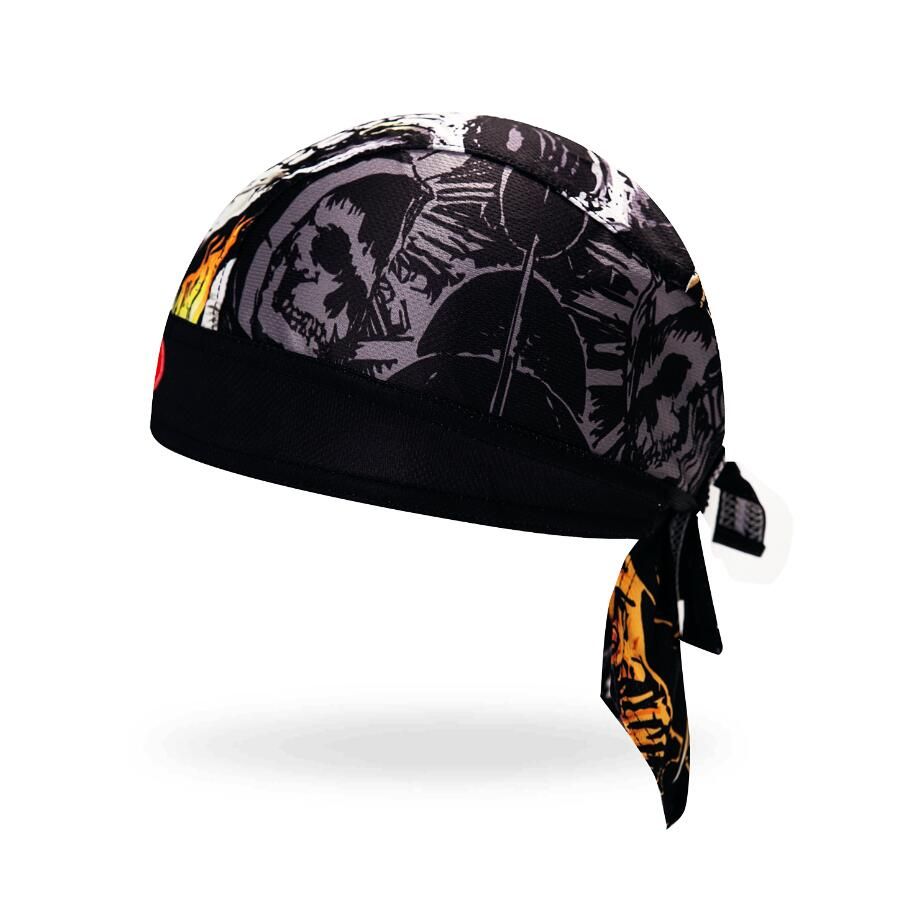 Outdoor Sports Bandana Cycling Cap For Women Men Breathable Headscarf Headband Bicycle Sunscreen Cap Hat Summer Head Scarf Black-16