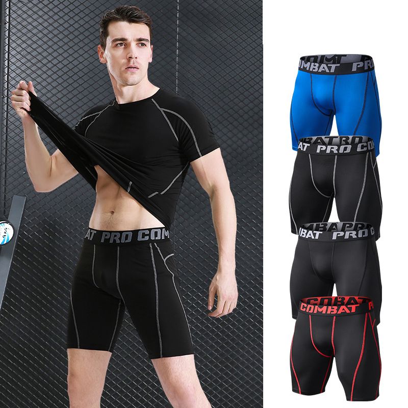 Stretchy Outdoor Sports Gym Basketball Soccer Tight Training Work Out Men Shorts