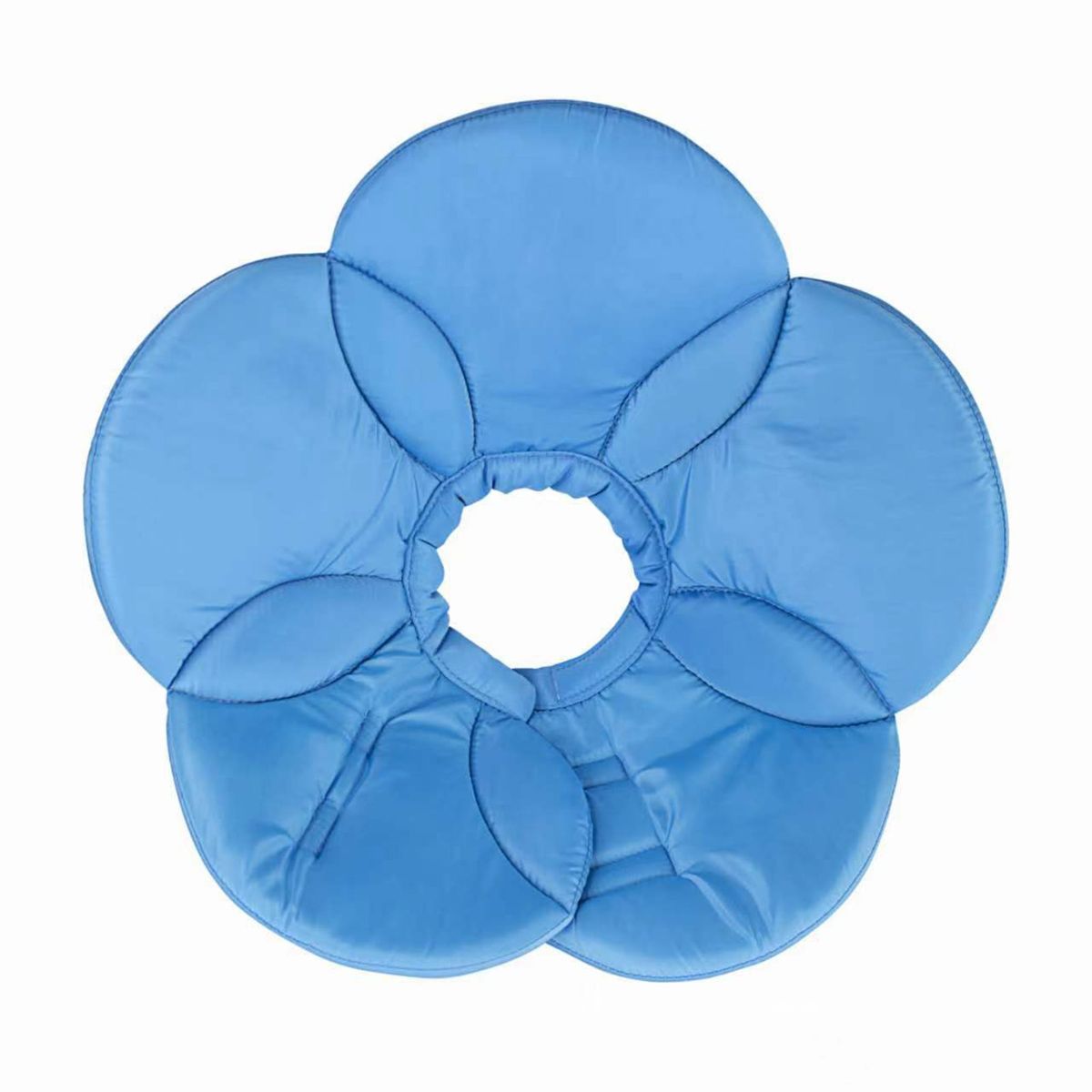 Cat Cone Collar Flower Shape Thicken Sponge Pet Grooming Circle Blue
