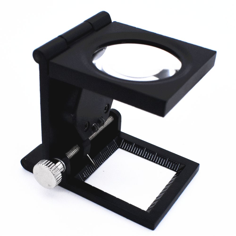 10X Foldable Desktop Magnifying Glass Magnifier Standing Style Pigeon Eye Optical Lenses