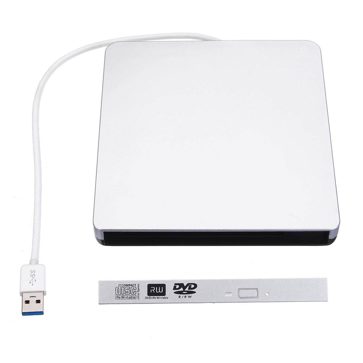 USB 3.0 SATA 9.5mm External Enclosure Case Writer Drive For Laptop CD/DVD
