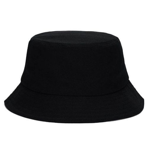 Reversible Bucket Hat Cap- Black