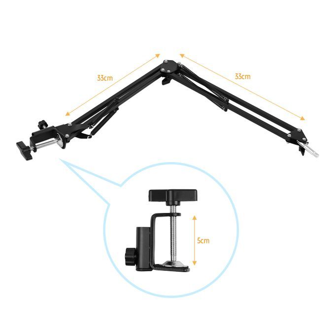 Adjustable Metal Stand Suspension Scissor Arm Bracket +