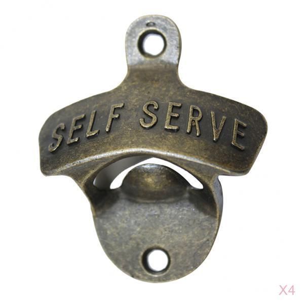 Crafts  4-Piece Bottle Opener, Wall Mount Wall