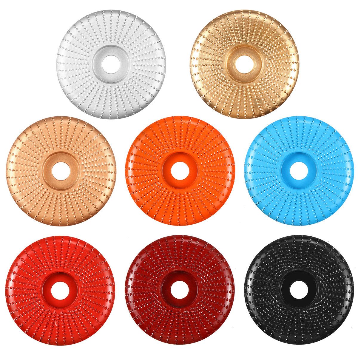 Angle Grinder Disc Wood Tungsten Carbide Grinding Wheel Carving Woodworking Tool For Sanding Carving Shaping Polishing Grind Wheel Plate Silver