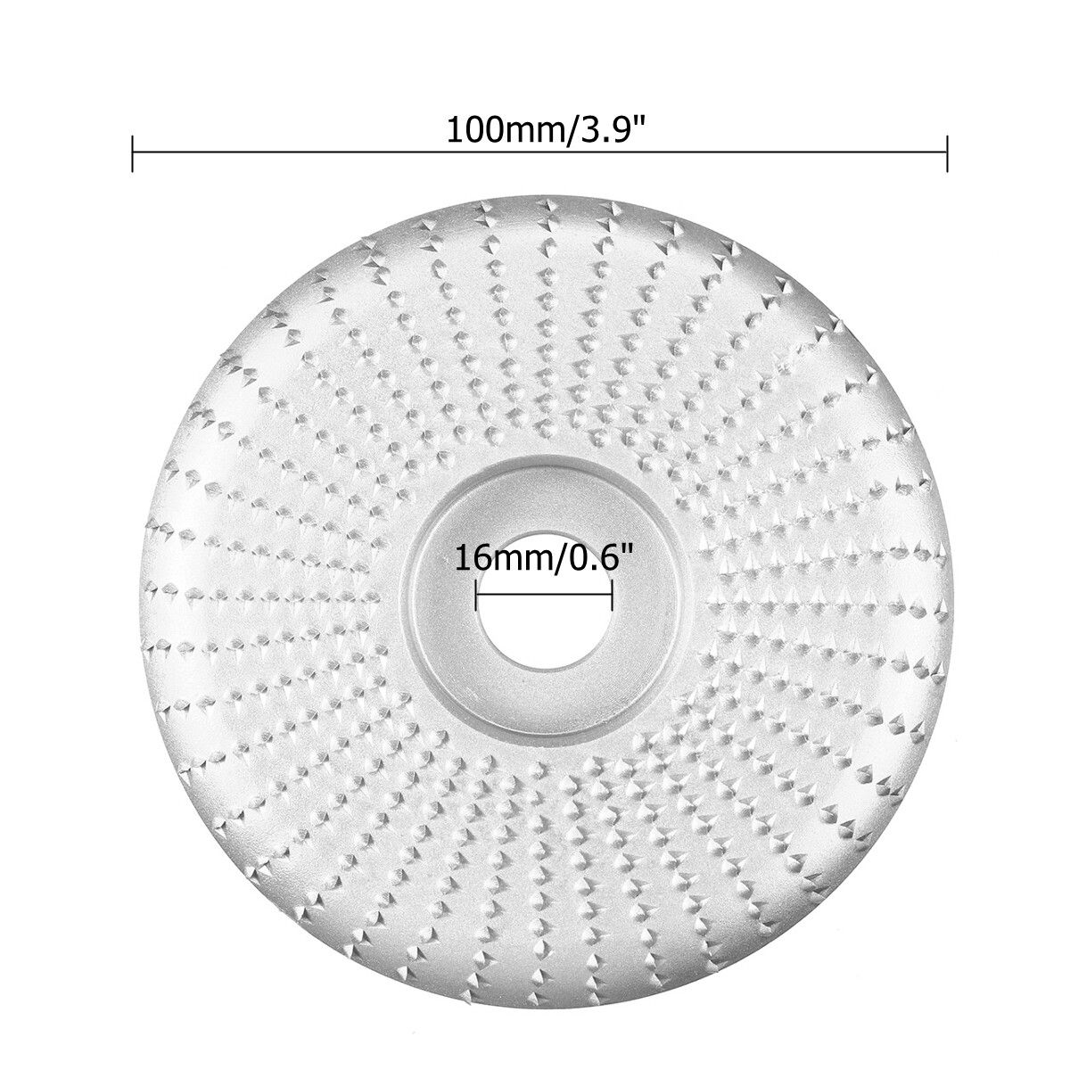 Angle Grinder Disc Wood Tungsten Carbide Grinding Wheel Carving Woodworking Tool For Sanding Carving Shaping Polishing Grind Wheel Plate Silver