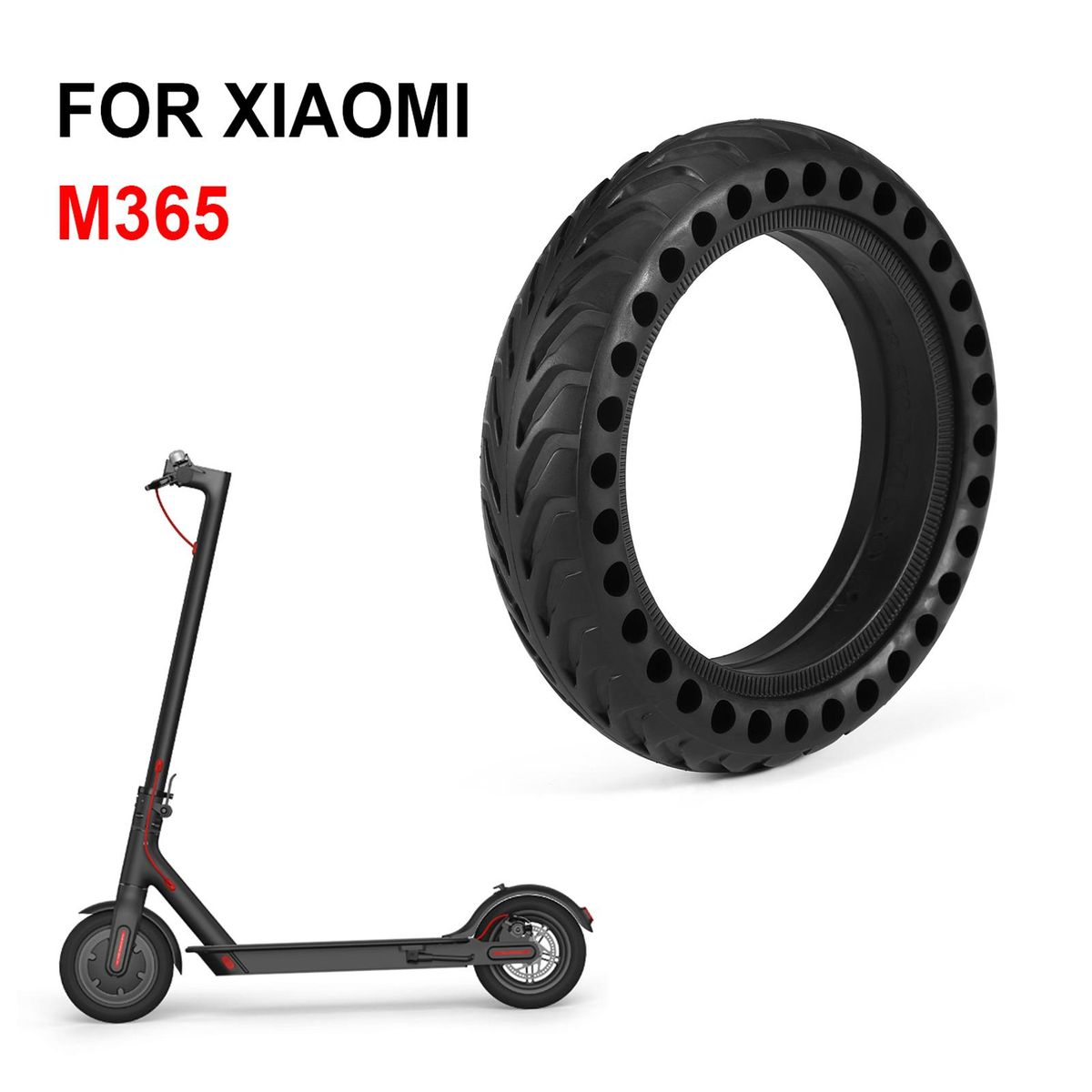 Solid Tires 8.5 Inches Electric Scooter Wheels Replacement Tyre for Xiaomi M365   Explosion-Proof Front or Rear Honeycomb Tire