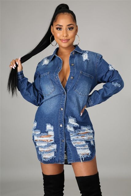 Vintage Slim Cotton Long Sleeve Jean Jacket
