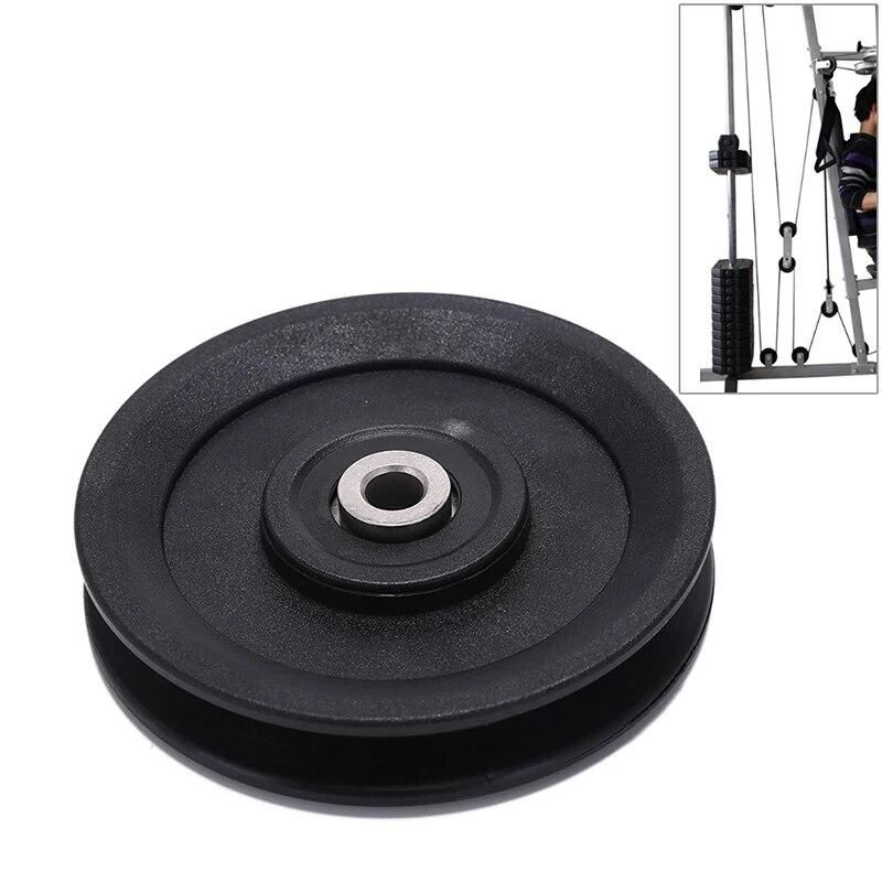 115mm Cable Gym Universal Fitness Equipment Part High Quality Bearing Pulley Wearproof Nylon Bearing Pulley Wheel
