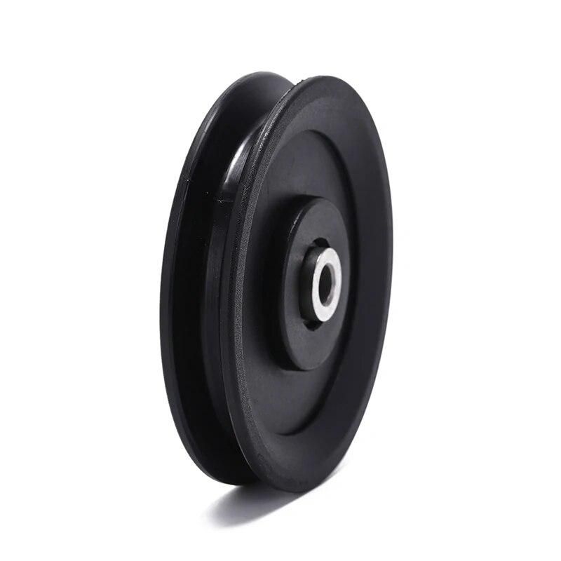 115mm Cable Gym Universal Fitness Equipment Part High Quality Bearing Pulley Wearproof Nylon Bearing Pulley Wheel