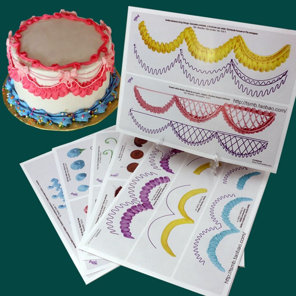 23pcs Set Cake Icing Piping DIY Practice Drawing Board