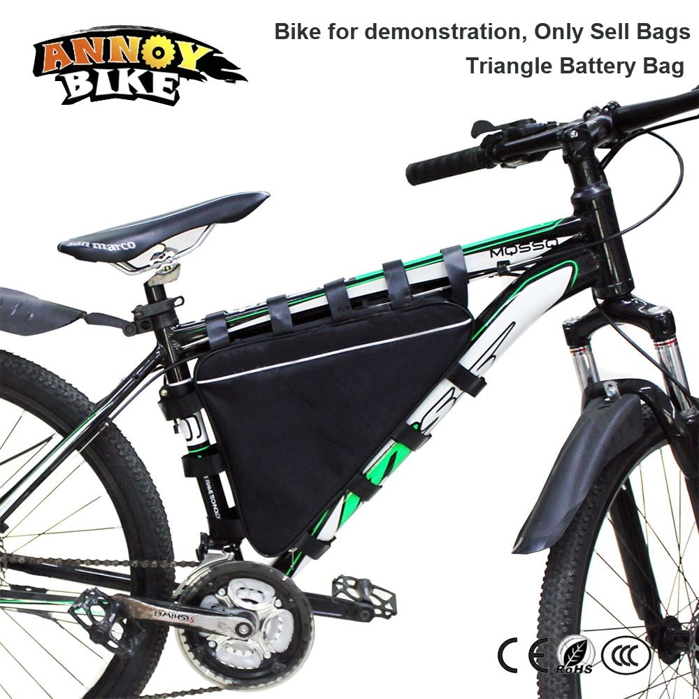 MTB Triangle Bike Bag Front Tube Frame Cycling Bicycle Bags Waterproof MTB Road Pouch Holder Saddle Bicicleta Bike Accessories (#693-9BBK 39X34X36cm)