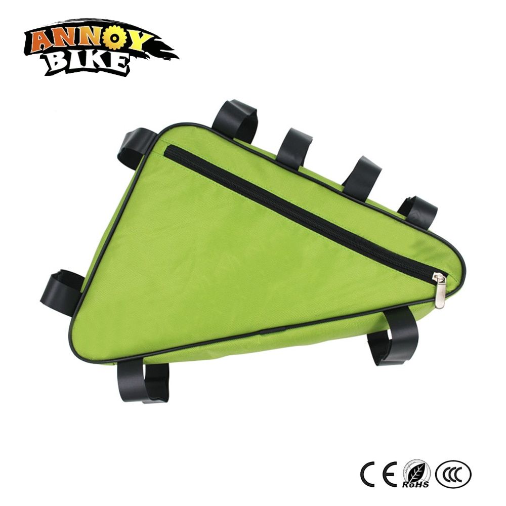 MTB Triangle Bike Bag Front Tube Frame Cycling Bicycle Bags Waterproof MTB Road Pouch Holder Saddle Bicicleta Bike Accessories (#693-9BBK 39X34X36cm)