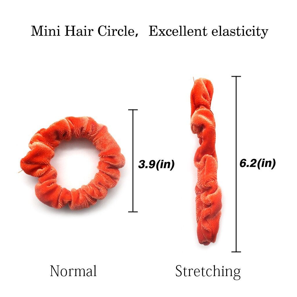 40 Pcs Velvet Hair Scrunchie Elastic Hair Bands Solid Color