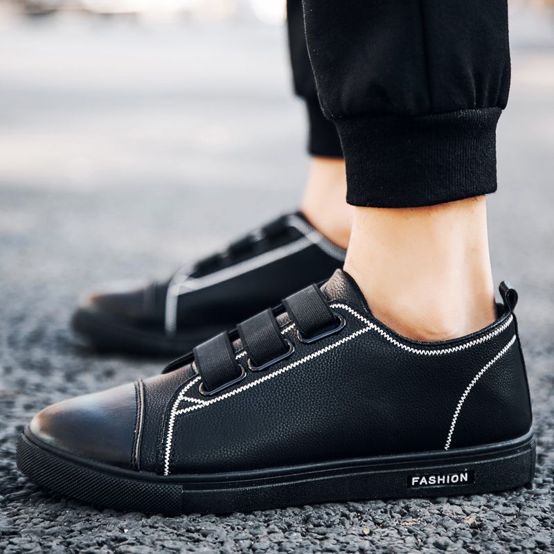 2023 Men Casual Shoes Sneakers Loafers Comfort Walking Shoes - Black
