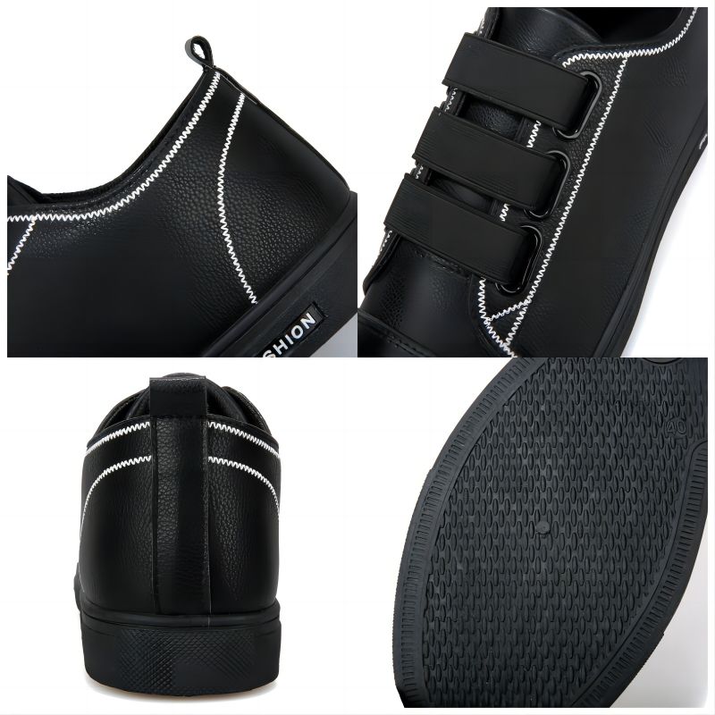 2023 Men Casual Shoes Sneakers Loafers Comfort Walking Shoes - Black