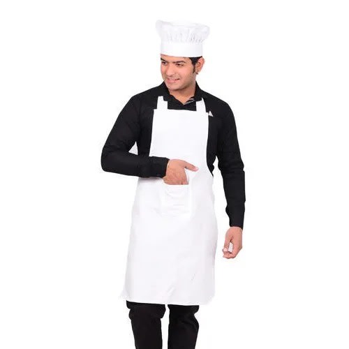 Apron And Cap - White