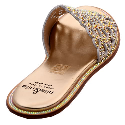 Nila & Nila Flat Slippers - Gold