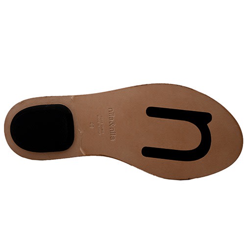 Nila & Nila Flat Slippers - Gold