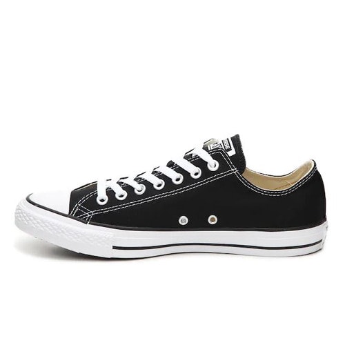 Men's Canvas Low Top Sneakers - Black