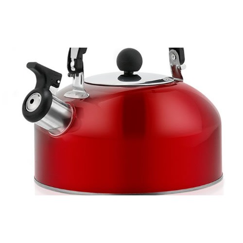 Stainless Whistling Kettle - 3L - Red