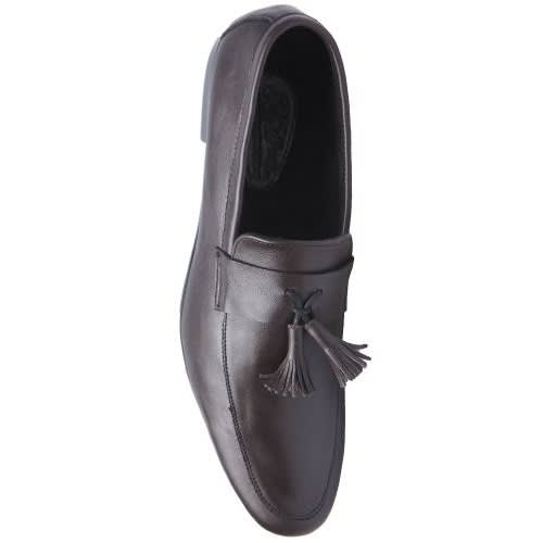 Men's Formal Slip On With Bell Detail - Brown