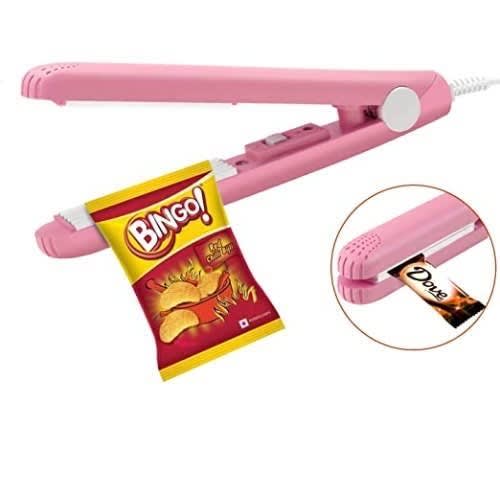 Portable Mini Handheld Electric Nylon Sealer - Resealer Machine - Pink