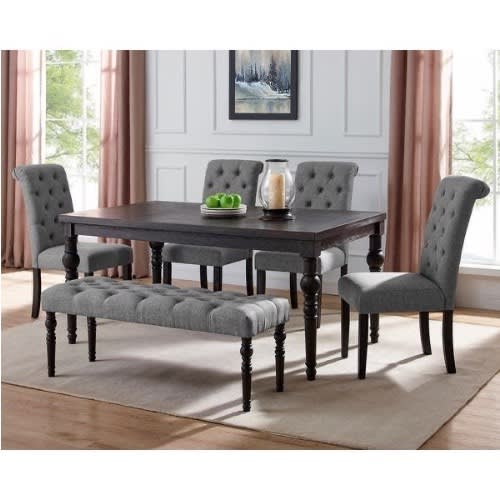 Dining Set - The Bench Series - Grey