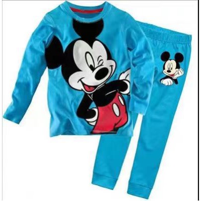 Mickey Mouse Boy Pyjamas- Blue
